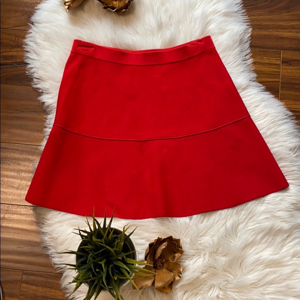 Zara red skirt
